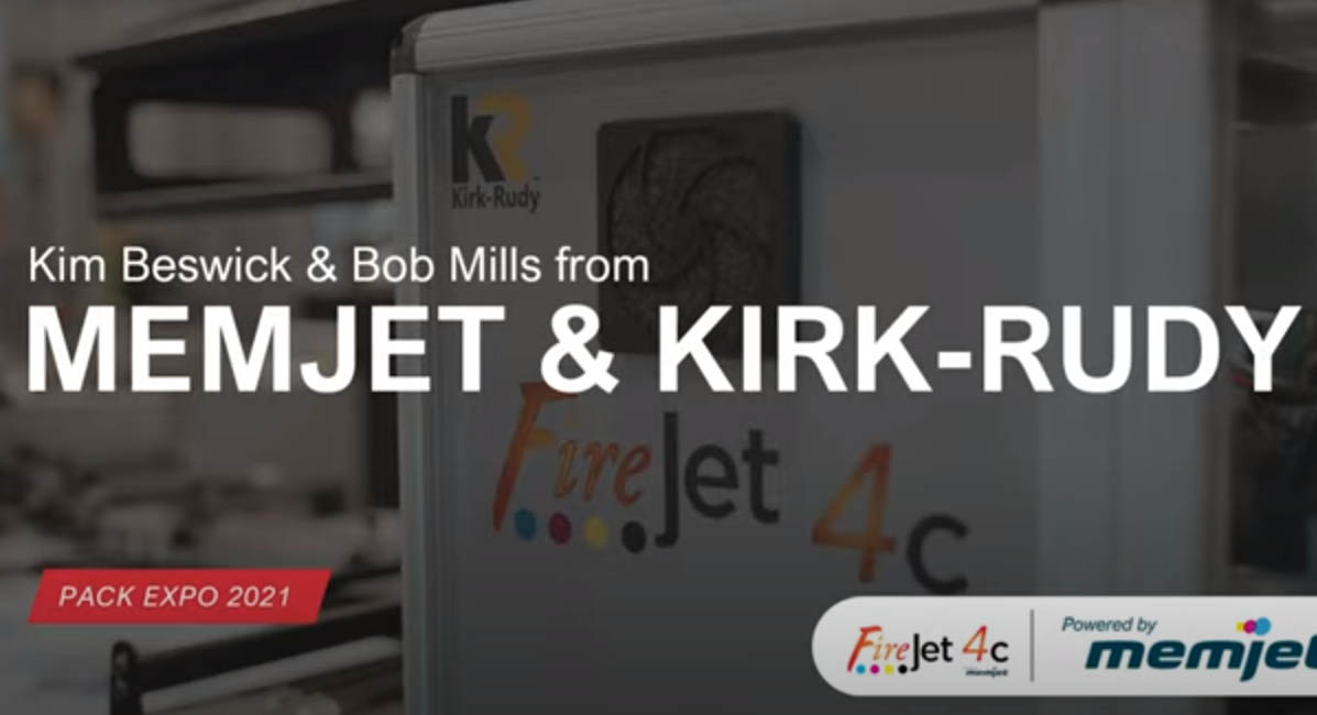 Memjet and Kirk-Rudy at Pack Expo 2021