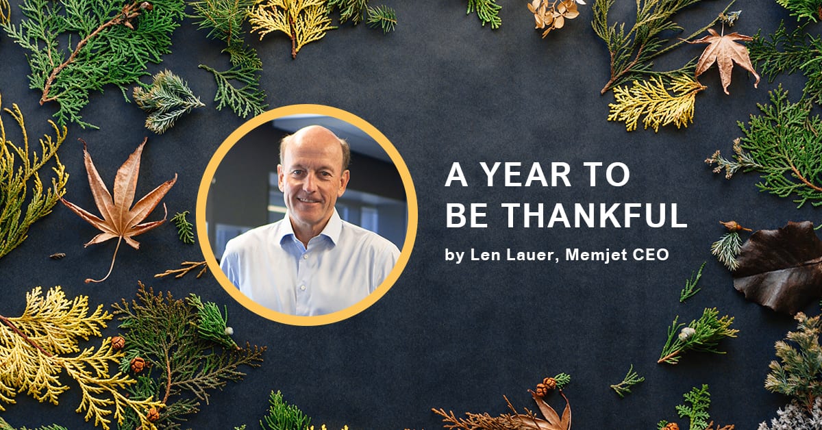 A year to be thankful.