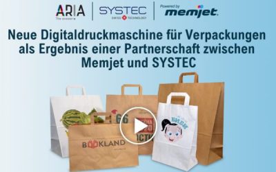 VERPACKUNGEN ALS ERGEBNIS EINER PARTNERSCHAFT ZWISCHEN MEMJET UND SYSTEC