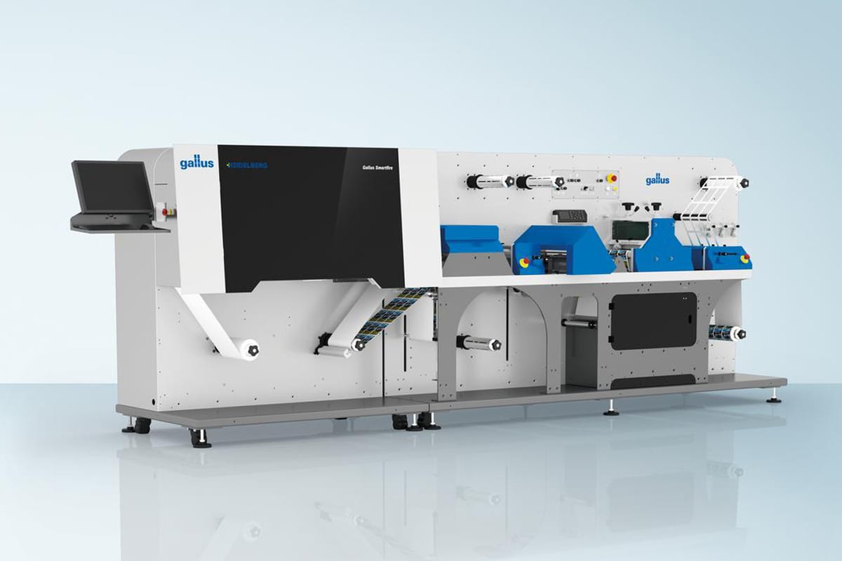 Gallus Smartfire digital label press powered by Memjet digital inkjet technology.