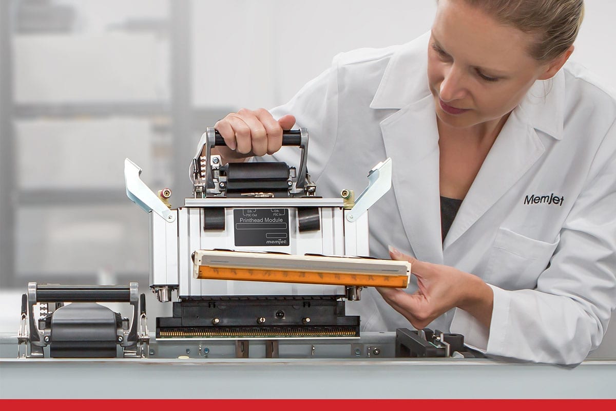 Memjet DuraLink printhead module for speed and precision.