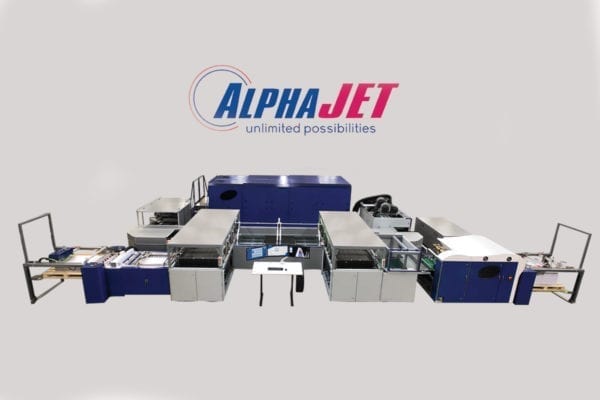AlphaJet Industrial Print Factory by MGI uses Memjet's DuraLink digital inkjet printing technology for packaging, commercial print and publishing applications.